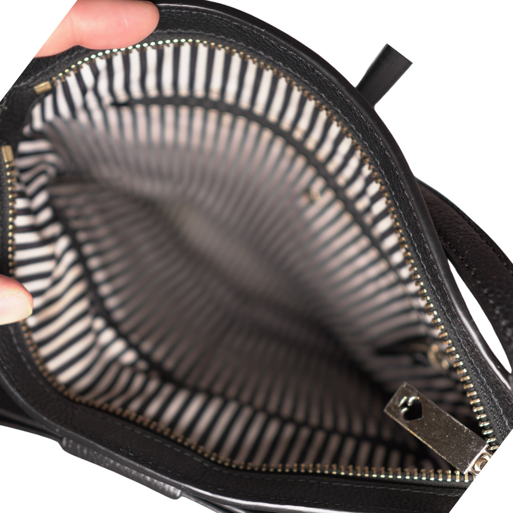 Kate Spade Black Leather Slim Crossbody Bow Detail Gold Hardware Refurbished - Picture 10 of 15
